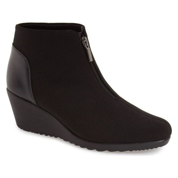 ✨Munro Black Women's Rachael Front-Zip Sz 8 Booties✨ - Picture 5 of 11